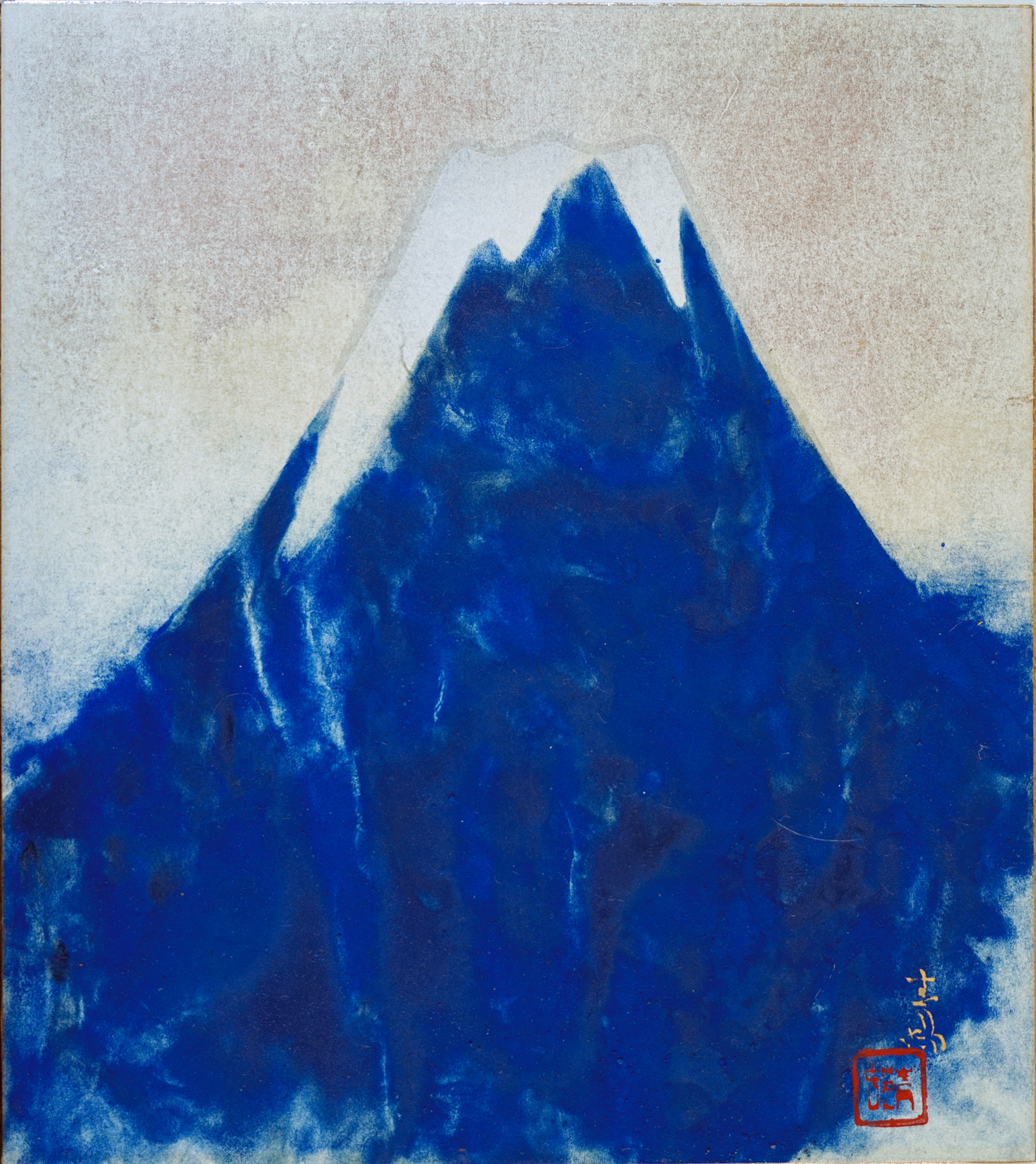前田青邨 富士図 掛け軸 共箱 日本画 文化勲章 工芸 前田青邨 富士図 掛け軸 共箱 日本画 文化勲章 工芸 前田青邨　富士　日本画　文化勲章 工芸