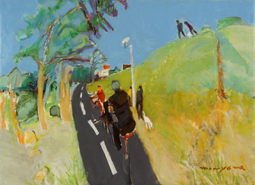 堤防と自転車_sml