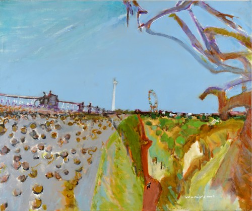 堤防と観覧車_sml